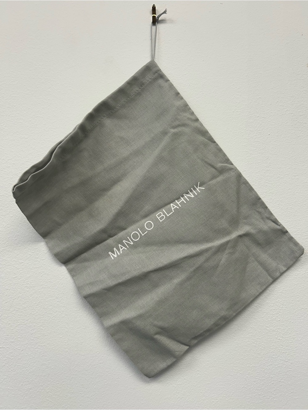 Manolo Blahnik Fabric Dust Bags. Set of two 10x13”